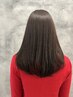 【ナチュラルな艶髪に☆】髪質改善ストレート＋カット￥18000○