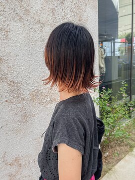 ノード(NODO) オレンジのバレイヤージュ