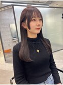 【lilley 稲永麻衣】姫カット+顔周りカット+天神韓国ヘア
