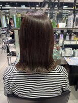 切りっぱなし、ミディアムヘア