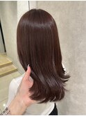 韓国ヘア髪質改善ブリーチなしダブルカラーピンクラベンダー