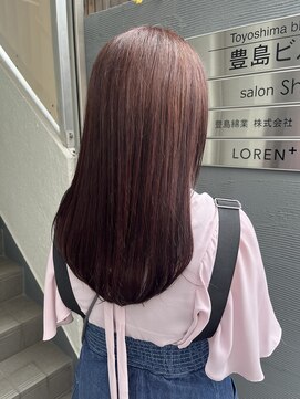 ローレンジウ(LOREN JU) 透明感髪質改善ベージュダブルカラーミルクティーグレージュ