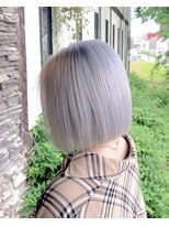 ルプラ ガーデン(le-pla garden)&nbsp;ボブ#切りっぱなし#シルバー#ホワイト#ブリーチ#ダブルカラー