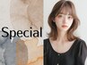 　【平日限定】カット+リタッチカラー　￥4900