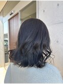 アッシュグレージュ透明感立体感×無造作ウェーブ20代30代くすみ