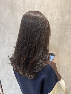 フィゼル あべのルシアス店(Aujua fizelle) モカグレージュカラー　＊ 佐藤　空