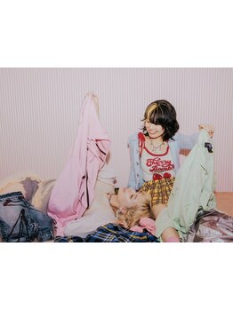 《*ダメージを最小限に抑えます*》顔周りのポイントカラー/インナーカラーがお勧め◎ケアブリーチ使用★