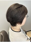 新色☆白髪ぼかしカラートップふんわりショート