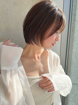 アフロート ルヴア(AFLOAT RUVUA) みねスタイル♪ 前下がり ひし形 ショートボブ 30代 40代 50代