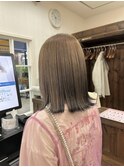 ダブルカラー　ベージュカラー　オージュア