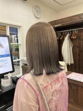 ジャストヘア ラポール 北久里浜店(just hair RAPPOR) ダブルカラー ベージュカラー オージュア