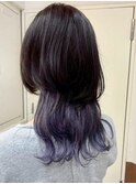 【ラベンダーアッシュ/ウルフ×インナーカラー】池袋美容室