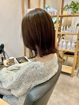 ソラ(SORA.) レイヤーボブ/20代/30代/40代/グレージュ/髪質改善/ミディアム