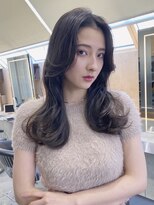 ロンドシエル 横浜(Lond ciel)&nbsp;ブリーチなしレイヤーカット顔周り前髪韓国透明感カラー横浜