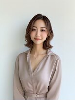 e.m.a プレミアムビューティーサロン 栄駅店(e.m.a PREMIUM BEAUTY SALON)&nbsp;ボブヘア/イメチェン/外ハネボブ/美髪/ワイドバング/髪型