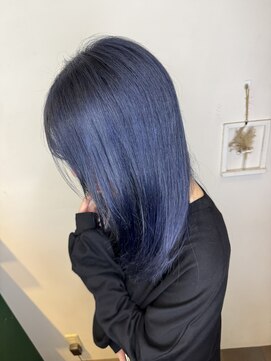 モード ケイズ ヴェルデ 西院店(MODE K's VERDE) レイヤーカット×ブルーブラック　before有