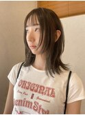 レイヤー/ハッシュカット/オリーブベージュ