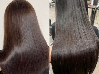 エムヘアサロン 高田馬場(M Hair Salon)の写真/美髪ストレート・縮毛矯正ならお任せください！ナチュラルな質感×艶感が叶う、自然な仕上がりが嬉しい♪