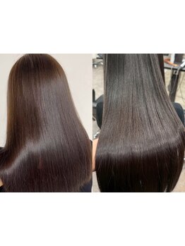 美髪ストレート・縮毛矯正ならお任せください！ナチュラルな質感×艶感が叶う、自然な仕上がりが嬉しい♪
