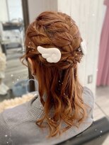 ヘアセット アリエス 新宿駅前店(aries)&nbsp;ハーフアップ