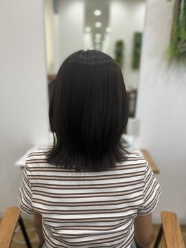 リンク(Link Hair&Spa) 外ハネ切りっぱなしボブ