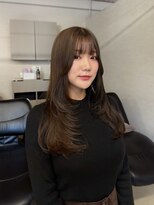 フルールバイアヴァンスクロス(Flulu by avance. cross)&nbsp;ロングレイヤー/オリーブグレージュカラー