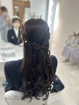 ルノンルージュ(Renon Rouge)&nbsp;編み込みハーフアップリボンヘア