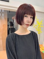 オーリーエトワ 御器所(oorry.etwa)&nbsp;艶感際立つブレイジングカラーのコンパクトボブ