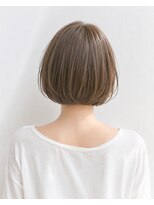 モリワキ 宮之阪店&nbsp;髪質改善×透け感ミニボブ｜ヘーゼルベージュ