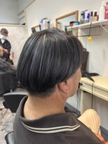 マジック 関目店(magic)&nbsp;白髪を隠しから活かすへ！大人のブルーグレーメッシュ