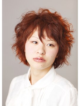 アンダーザサンスイート(Under The Sun SUITE) 水パーマ&オレンジとピンクパールのMIXカラー