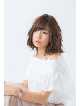 エムウィッシュ(M Wish) ゆる巻★ミディスタイル/大人ガーリーミディアムボブ/透明感