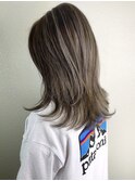 外ハネセミディ×ハイライトカラー【Lille橋本】