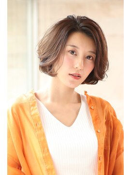 リアン(lien) 【lien.相楽顕】毛先パーマのボブ/フォギーベージュ/イメチェン