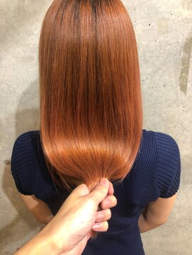 カリーナコークス 原宿 渋谷(Carina COKETH) インナーカラー/オレンジ/ダブルカラー/ケアブリーチ/オージュア