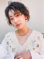 アイティーバイアルバム 下北沢店(IT by ALBUM)&nbsp;インナーオレンジ_外ハネボブセクションカラー_39154