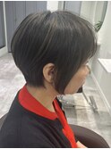 *After→Before*右スワイプ【白髪ぼかし脱白髪染めハイライト】