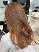 ユーフォリア 池袋東口駅前店(Euphoria) 【Euphoria MITSUKI】透け感のあるペールオレンジ