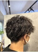 波まきパーマ