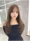 レイヤーカット韓国ヘア