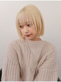 ボブ ハイトーン ブロンド ハイトーンボブ ブロンドボブ