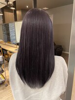 エイト 沖縄豊崎店(EIGHT toyosaki)&nbsp;【EIGHT 豊崎】お客様スタイル_暗髪ラベンダー