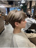 20代30代ダブルカラーブリーチ立体感グラデーション透明感