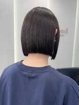 ロンド ブランシュ 錦糸町北口(Lond blanche)&nbsp;イメチェン外ハネボブ美髪ワイドバングミディアムオリーブグレー