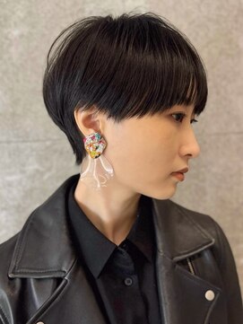 ピークアブー 原宿ハラカド(PEEK-A-BOO) 黒髪マッシュベリーショート/クールモード/簡単スタイリングヘア