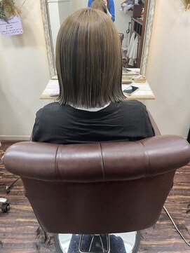 リアン アムール(Lien・amour hair make) 切りっぱなし×アンブレラカラー