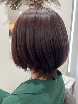 ナッツ(Nut's) 柔らか質感のピンクベージュボブ