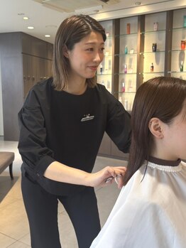 エフイチリン 千葉店(F.ICHIRIN)の写真/【藤川限定☆カット+カラー+ケラスターゼトリートメント+浸透スチームケア¥14300】理想のスタイルに♪千葉