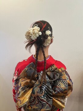 ミューク ハッピーヘアライフ 寺田町北口店(mieuxque happyhairlife) ヘアセットお呼ばれセットフェイスフレーミングカラー
