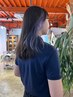 Olaplex カットWカラー(ポイントブリーチ)+lustertreatment